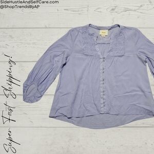 Anthropologie Maeve Periwinkle Top